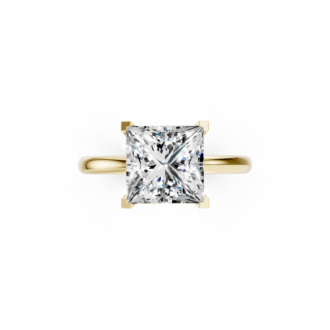 Princess Cut Diamond Solitaire Engagement Ring