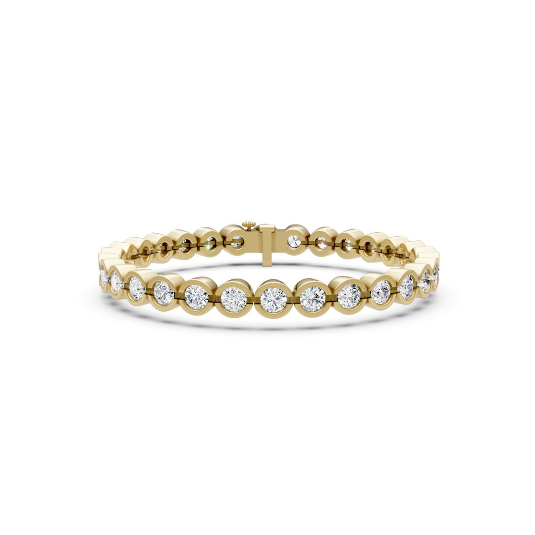 Luxury Round Cut Lab Grown Diamond Tennis Bracelet