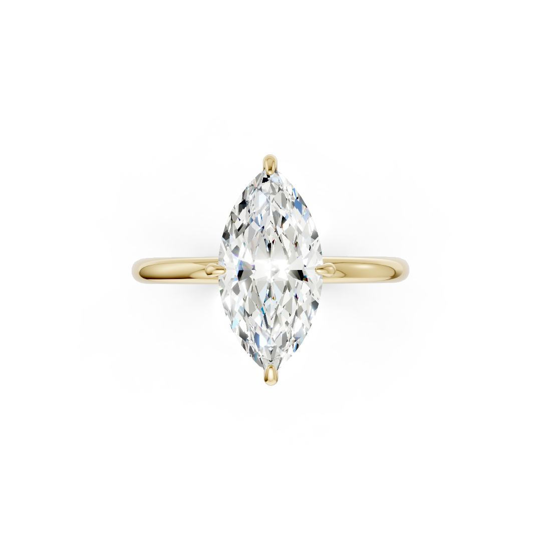 Marquise Diamond Solitaire Ring