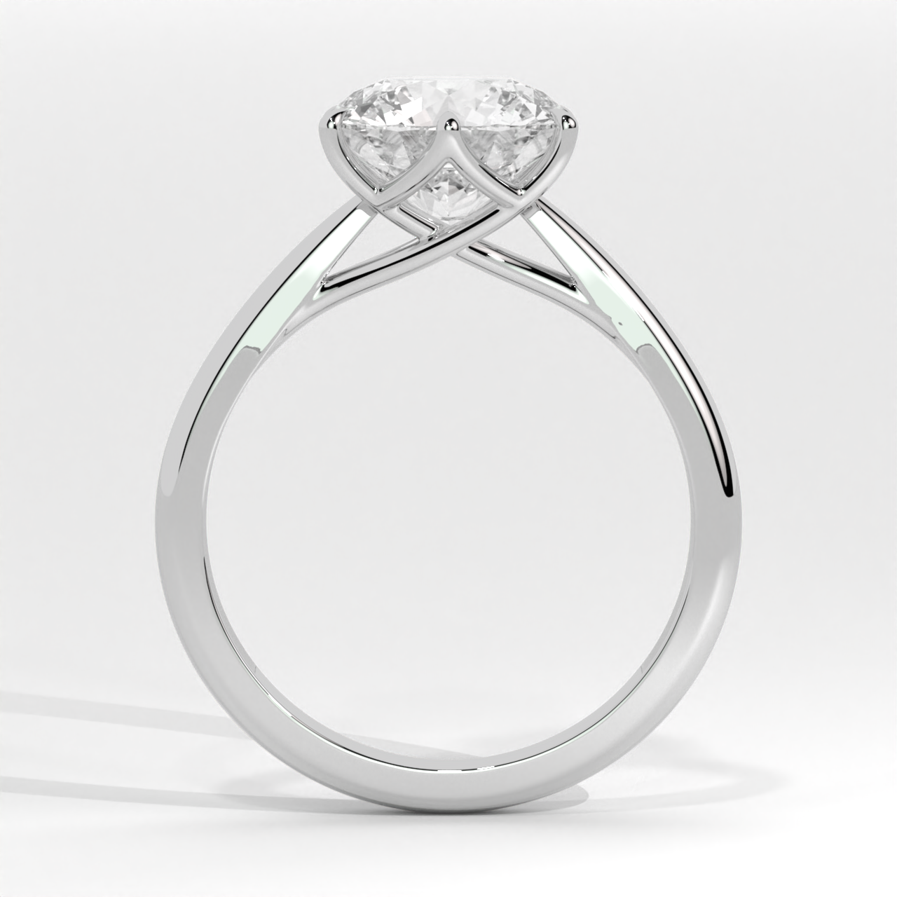 Six-Prong Round Brilliant Solitaire Ring
