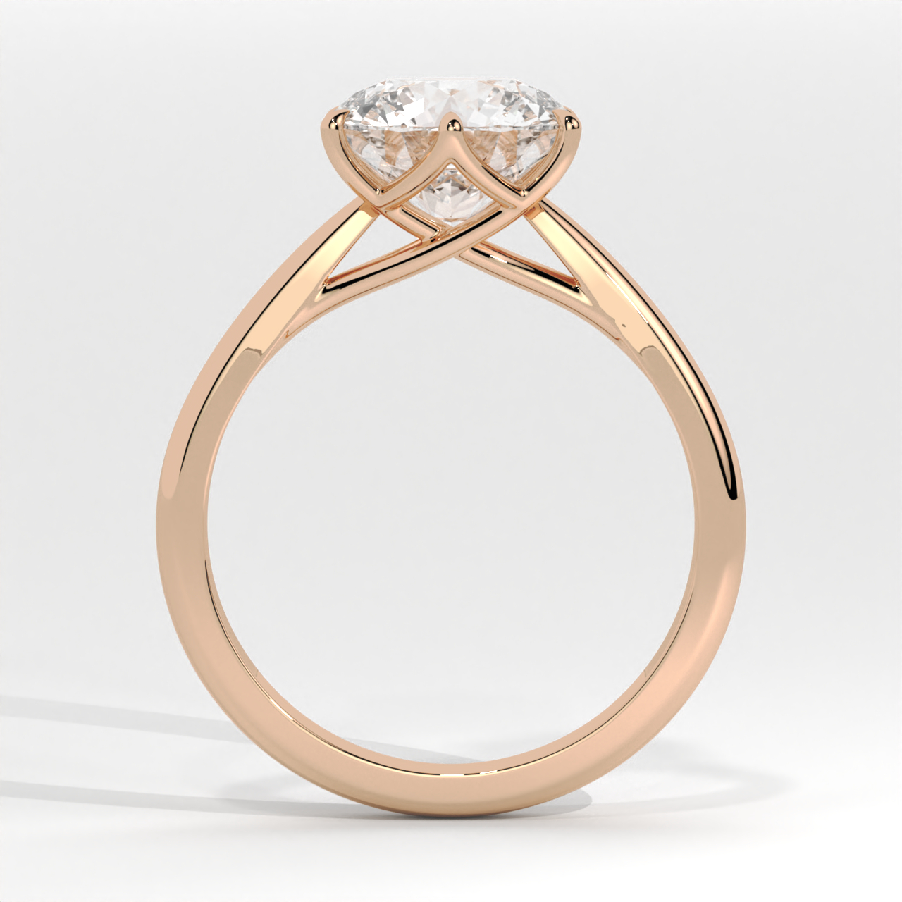 Six-Prong Round Brilliant Solitaire Ring