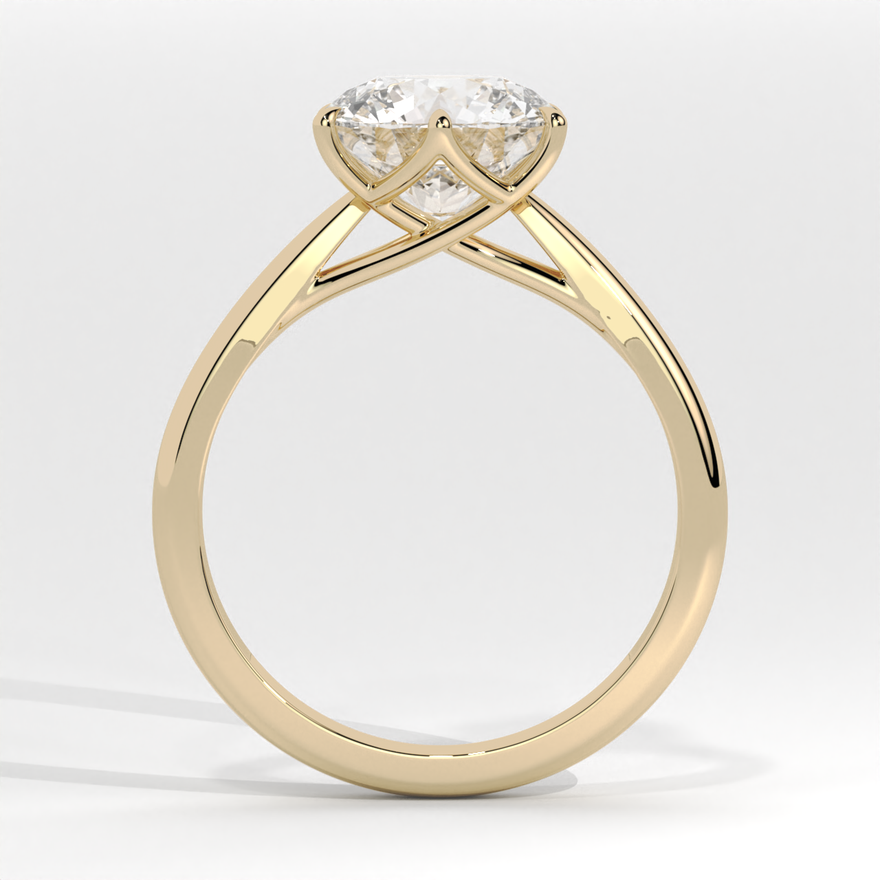 Six-Prong Round Brilliant Solitaire Ring
