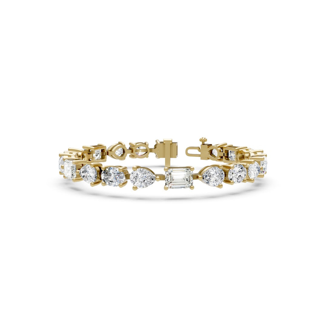 Classic Alternating Shape Lab Grown Diamond Tennis Bracelet
