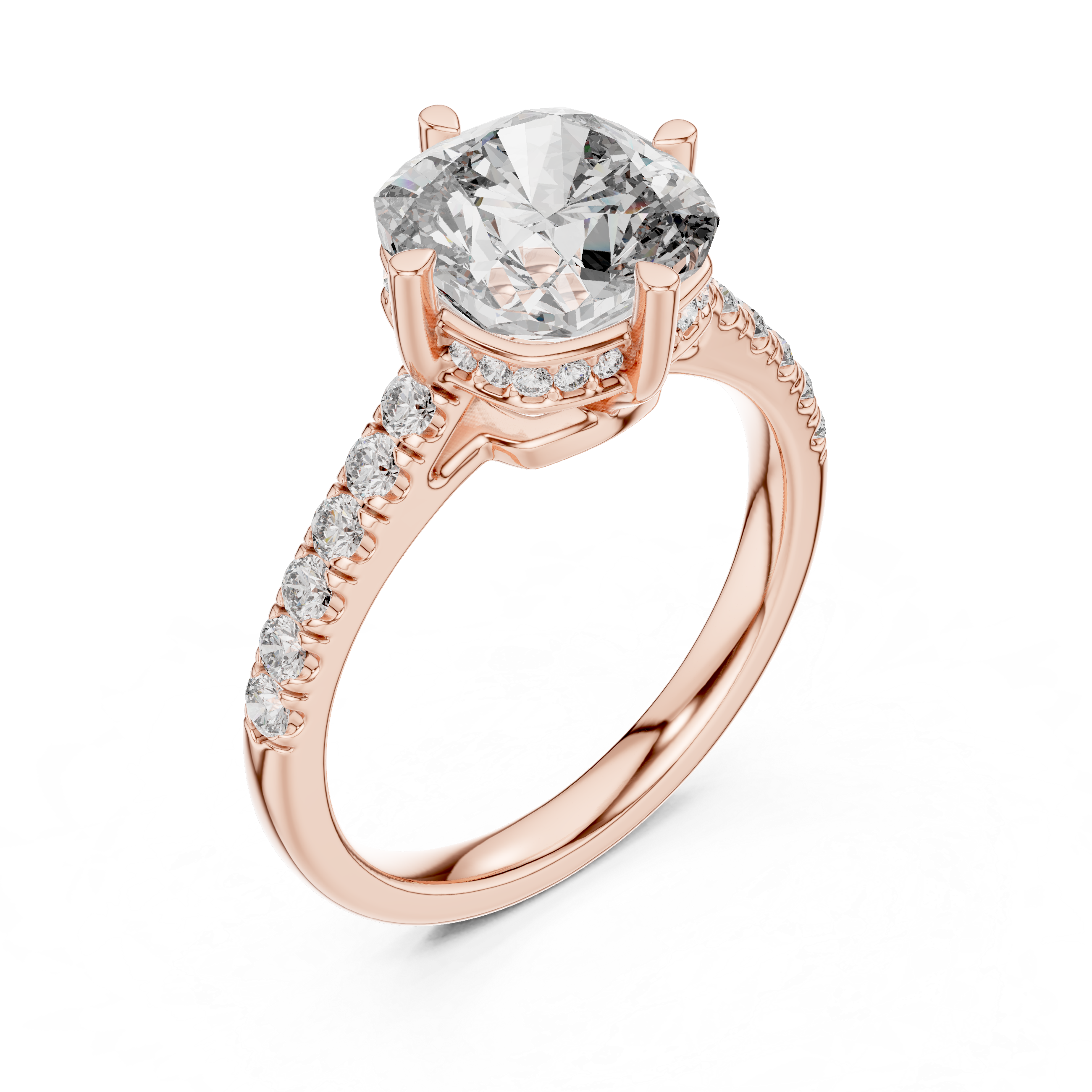 Cushion Cut Lab Diamond Promise Ring