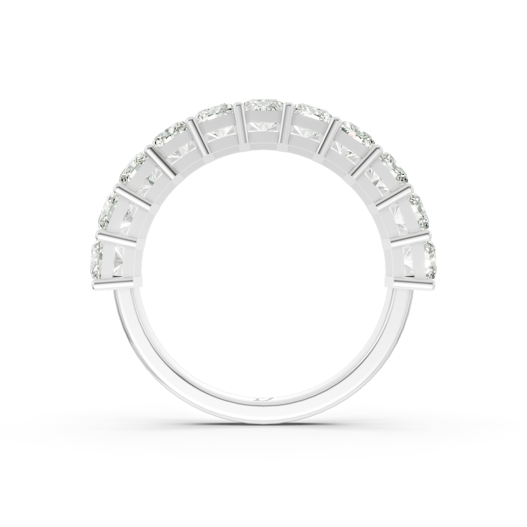 Radiant Diamond Half Eternity Band