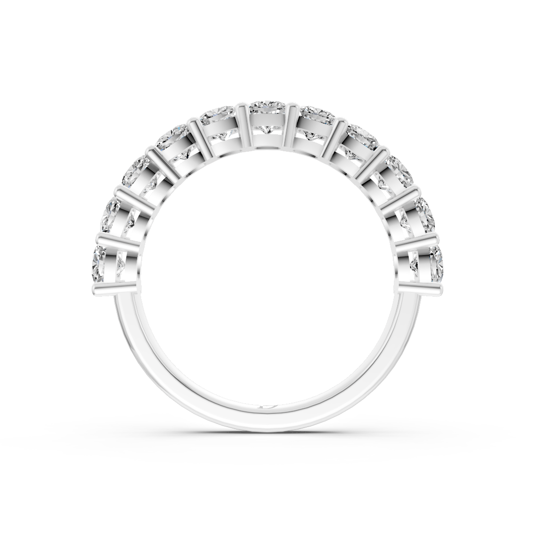 Cushion Diamond Half Eternity Band