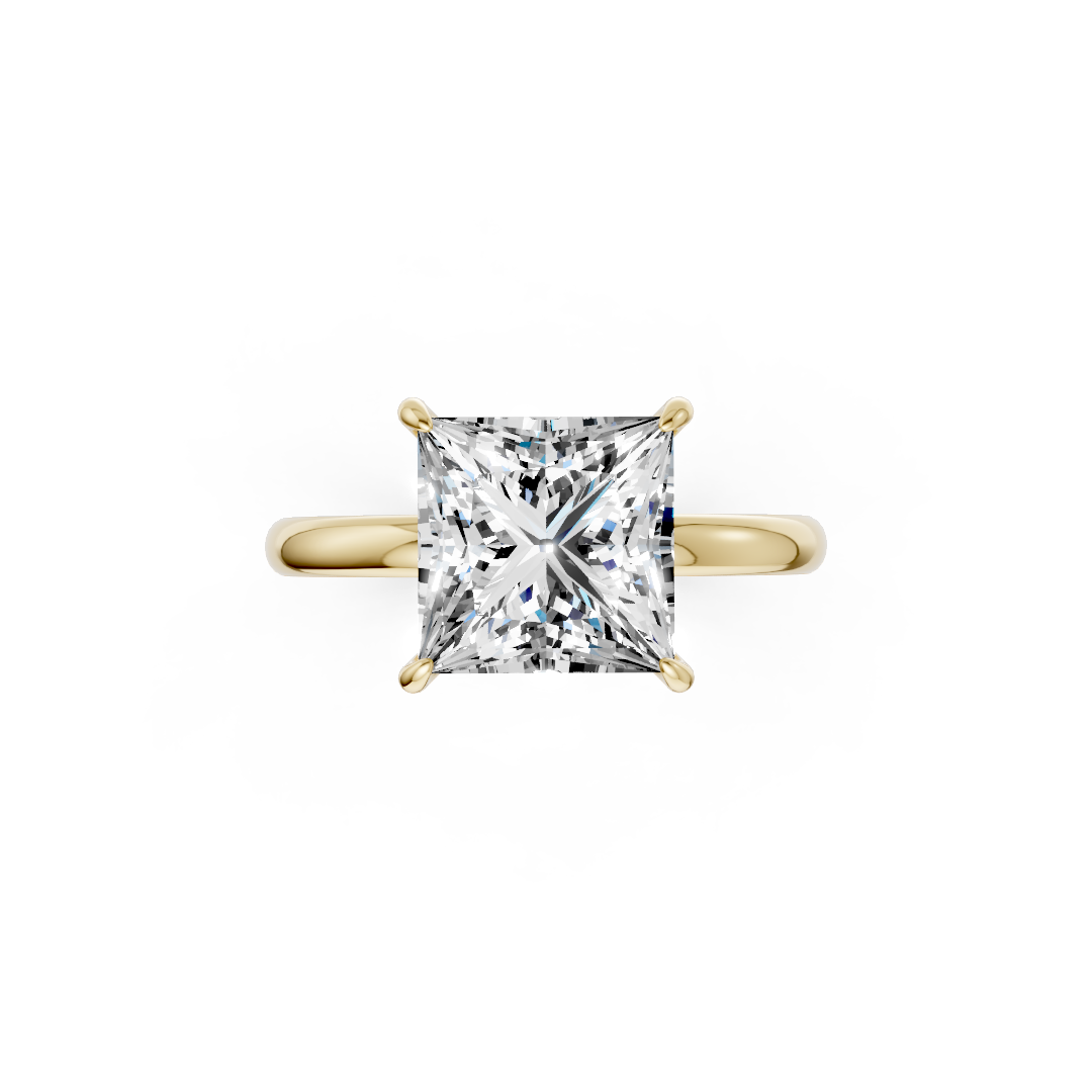 Princess Diamond Hidden Halo Ring