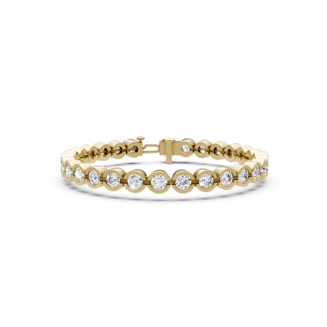 Luxury Round Cut Lab Grown Diamond Tennis Bracelet