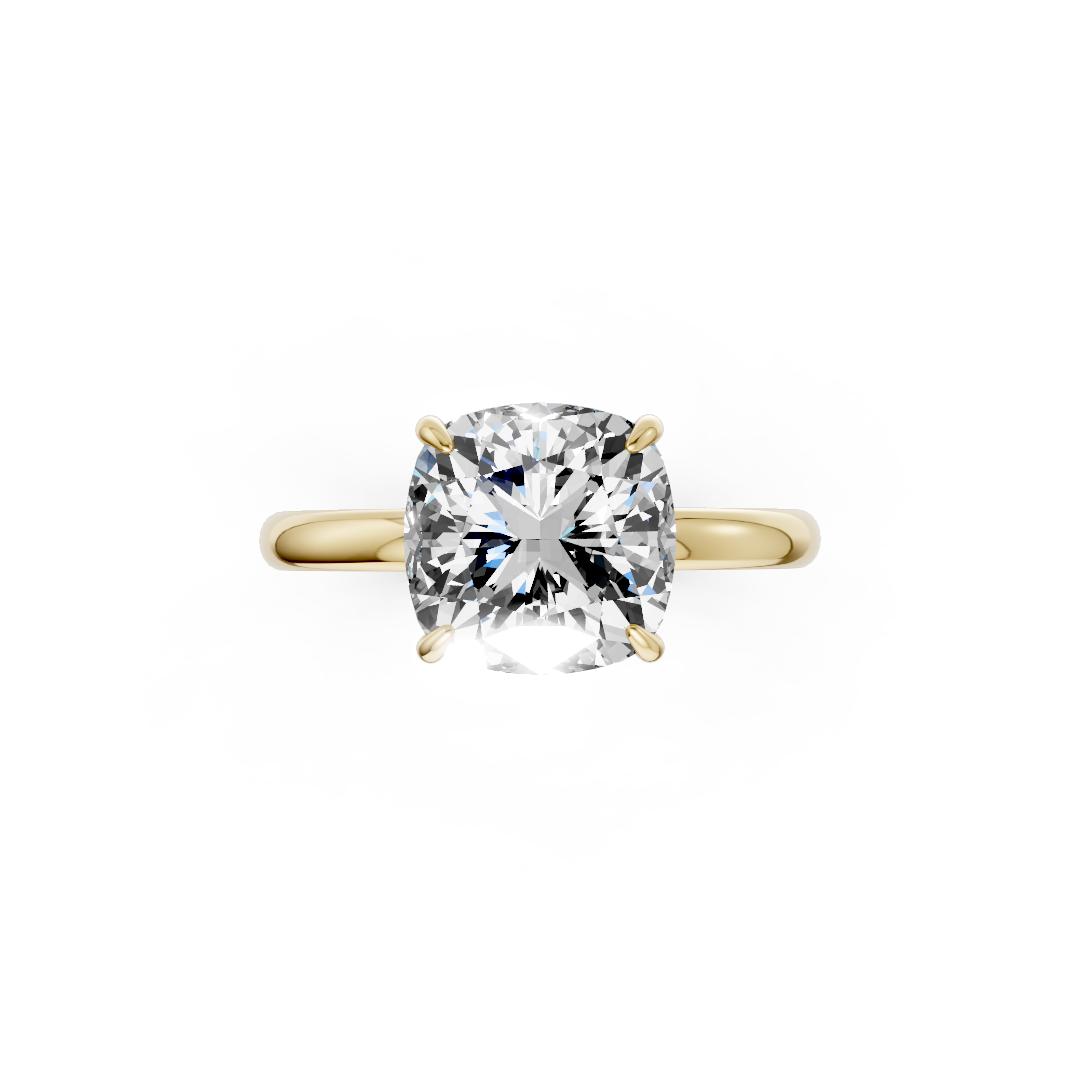 Cushion Solitaire Engagement Ring