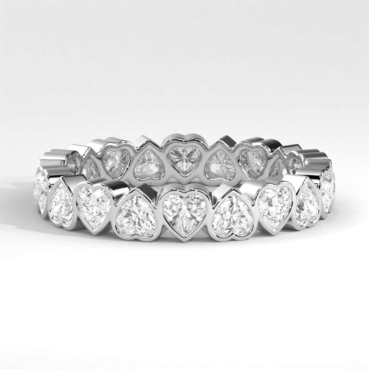 Heart Diamond Stackable Band