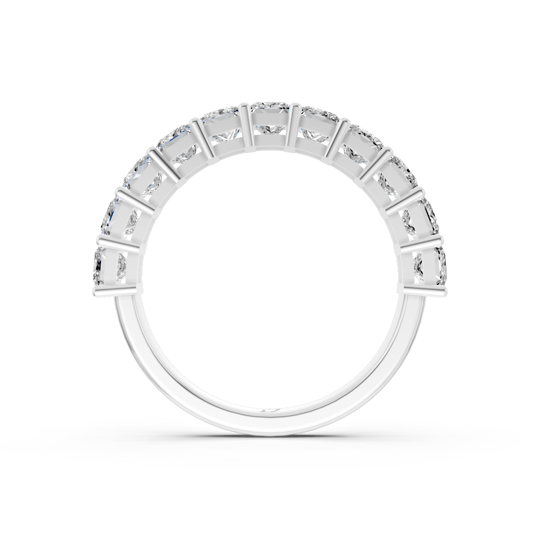 Princess Diamond Half Eternity Band