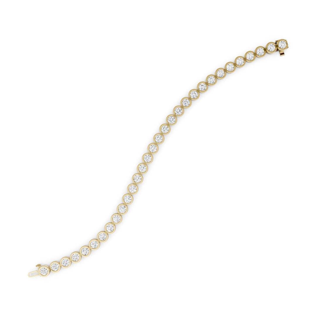 Luxury Round Cut Lab Grown Diamond Tennis Bracelet