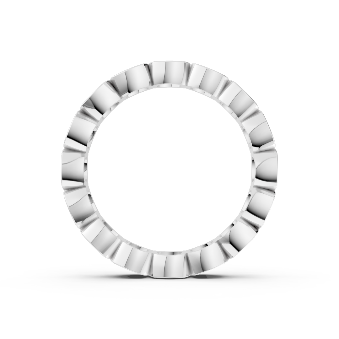 Cushion Diamond Bezel Set Eternity Band