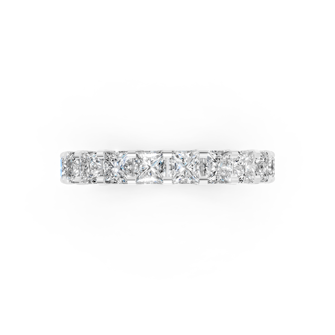 Princess Diamond U Prong Full Eternity Band