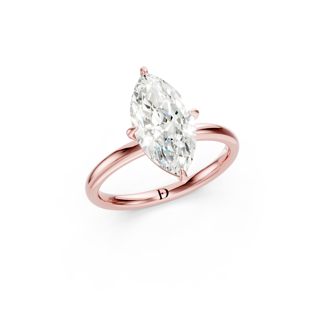 Marquise Solitaire Engagement Ring