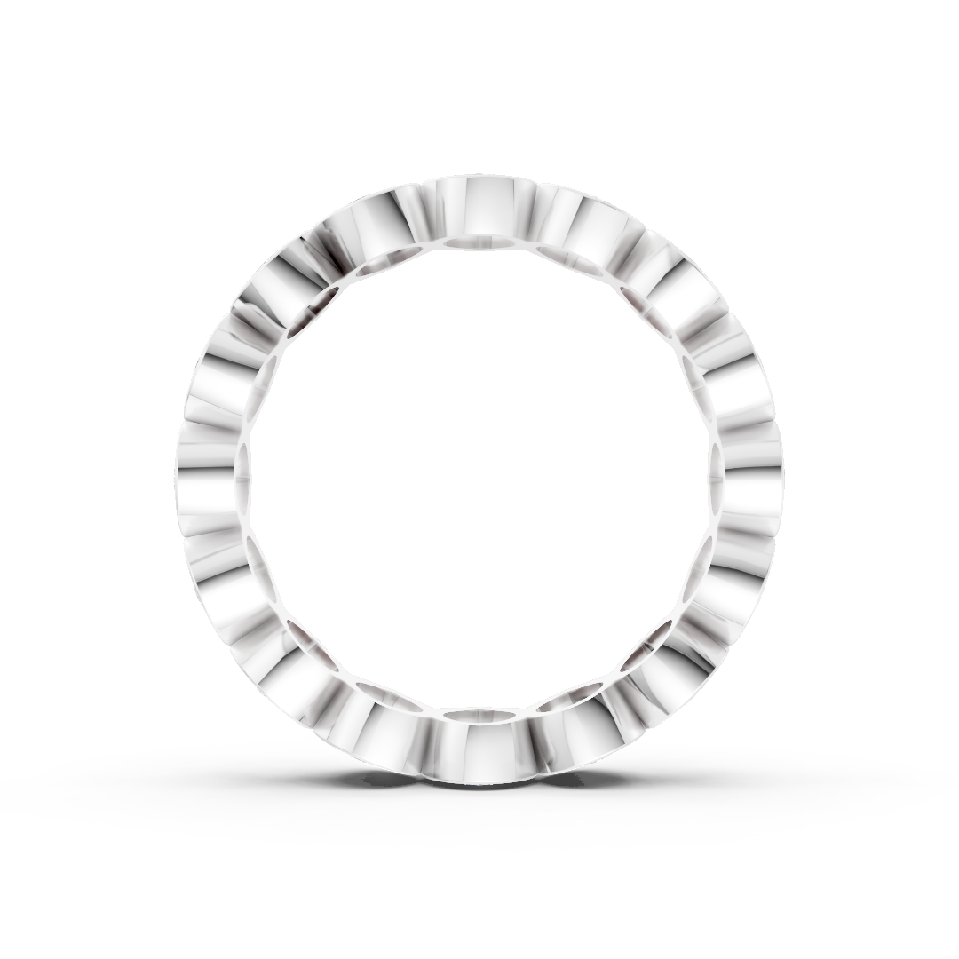 Pear Diamond Bezel Set Eternity Band