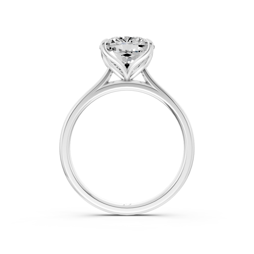 Cushion Cut Flower Prong ring
