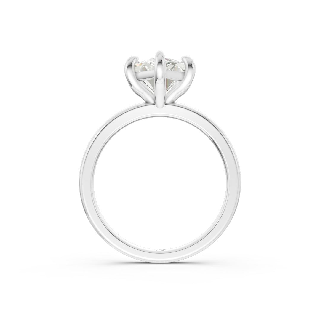 Dutch Marquise Cut Diamond Vine Solitaire Ring