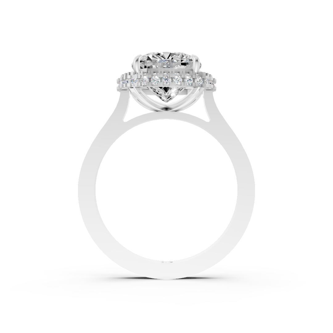 Cushion Diamond Double Halo Ring