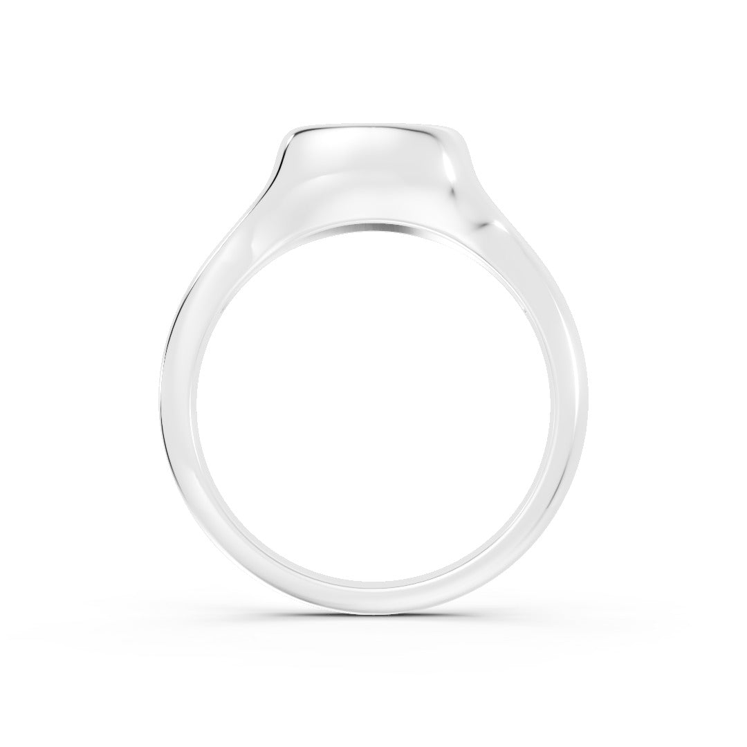 Round Cut Diamond Bezel Set Solitaire Ring