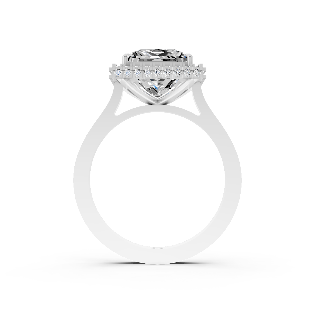 Princess Diamond Double Halo Ring