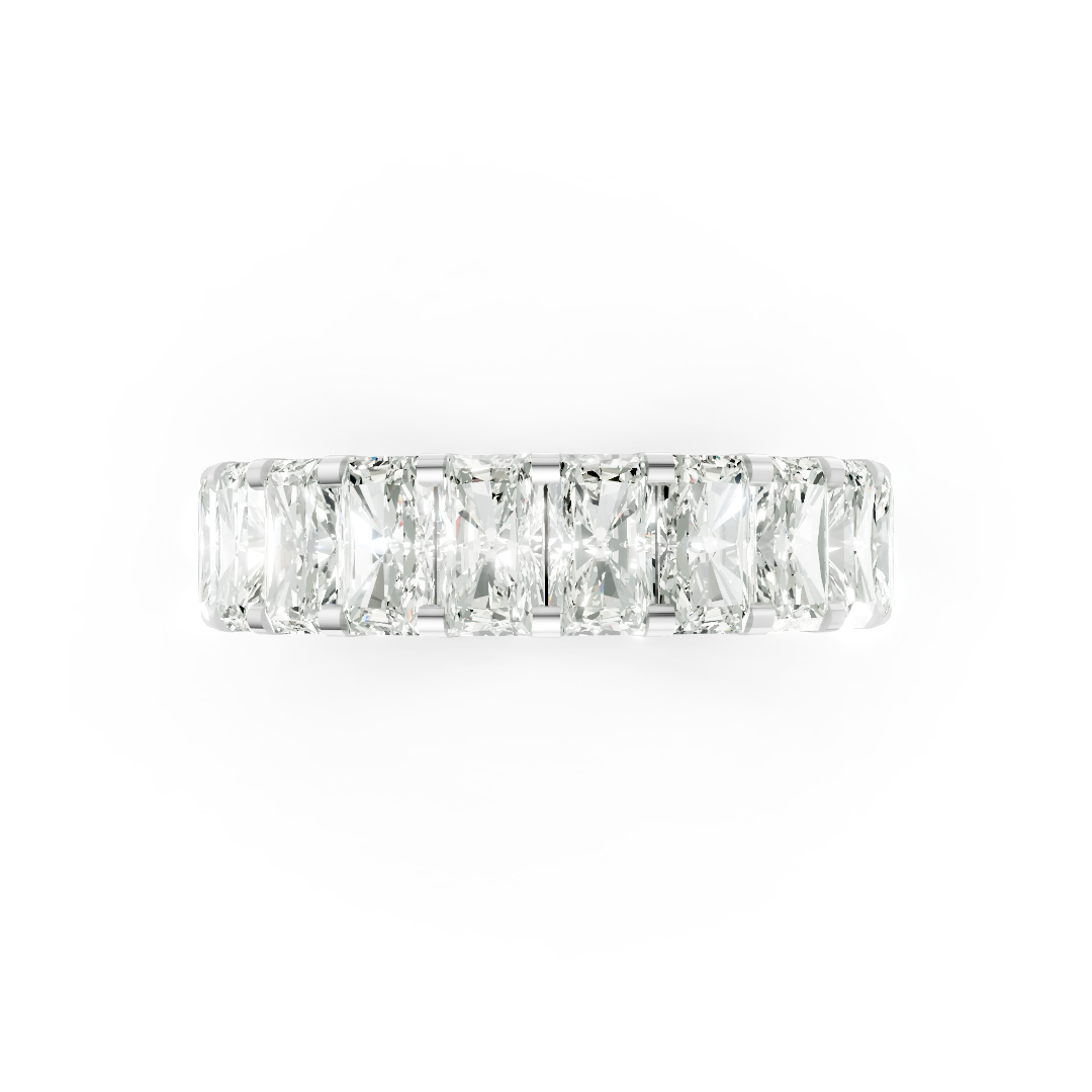 Radiant Diamond U Prong Full Eternity Band