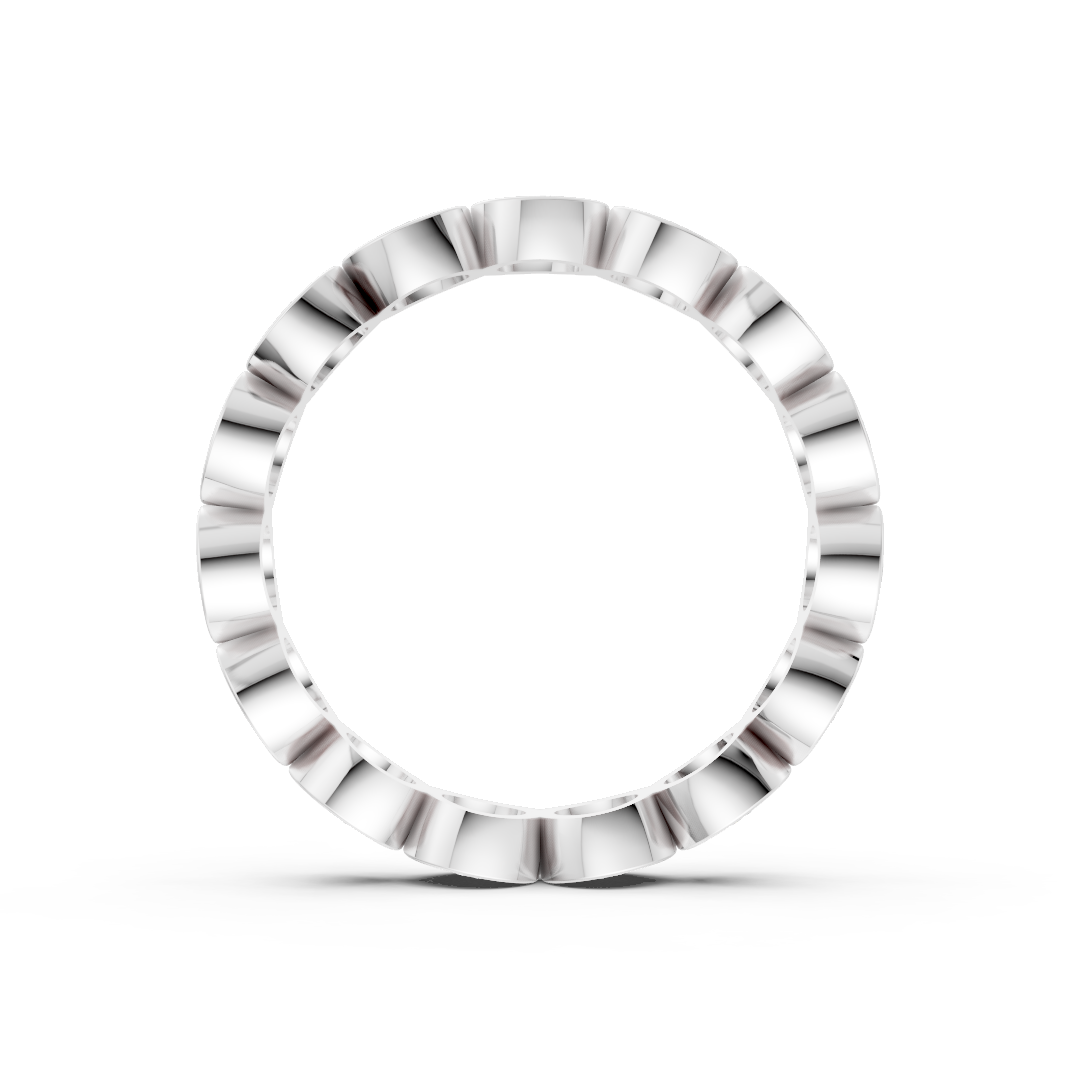 Round Diamond Bezel Set Eternity Band