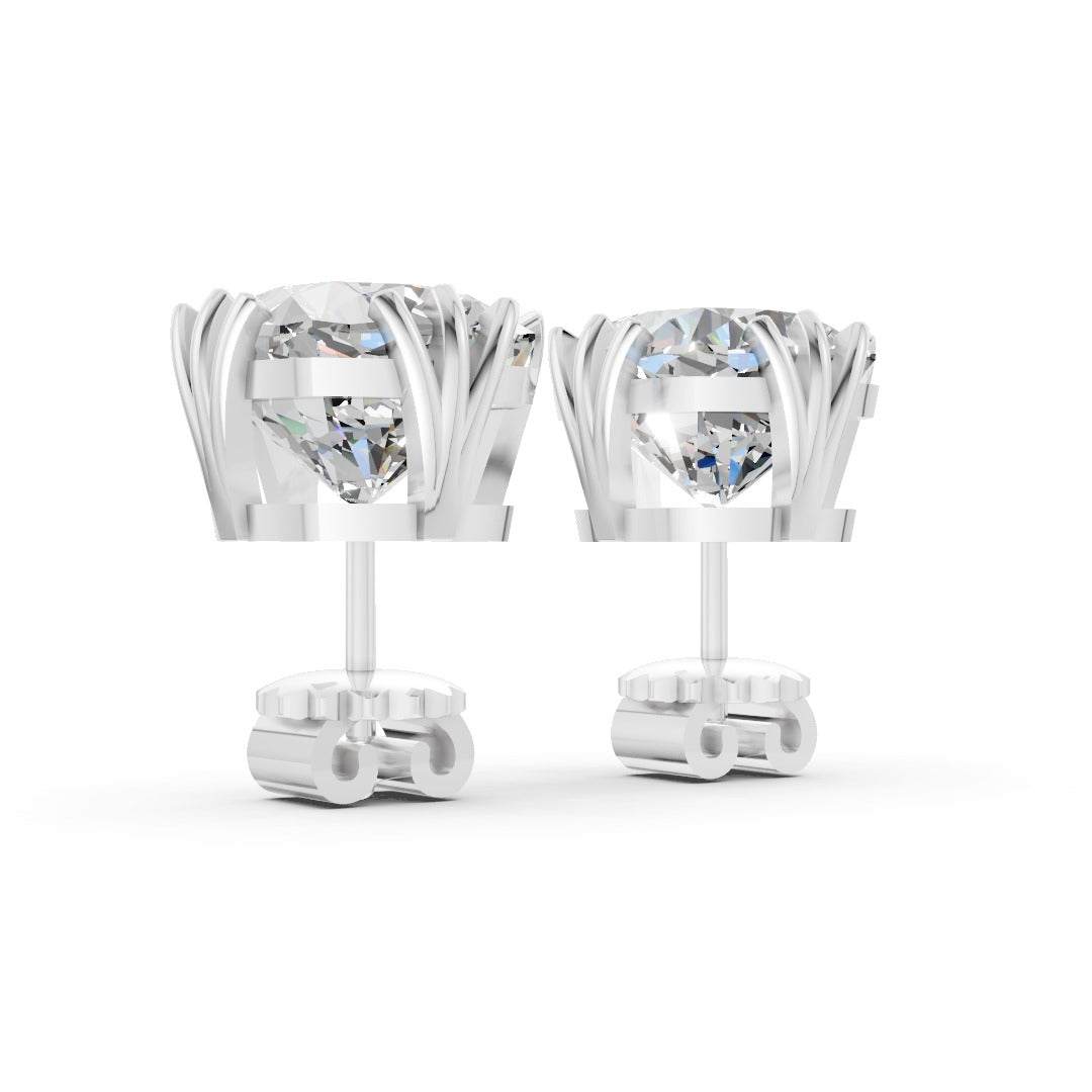 Cushion Brilliant Lab Grown Diamond Stud Earrings