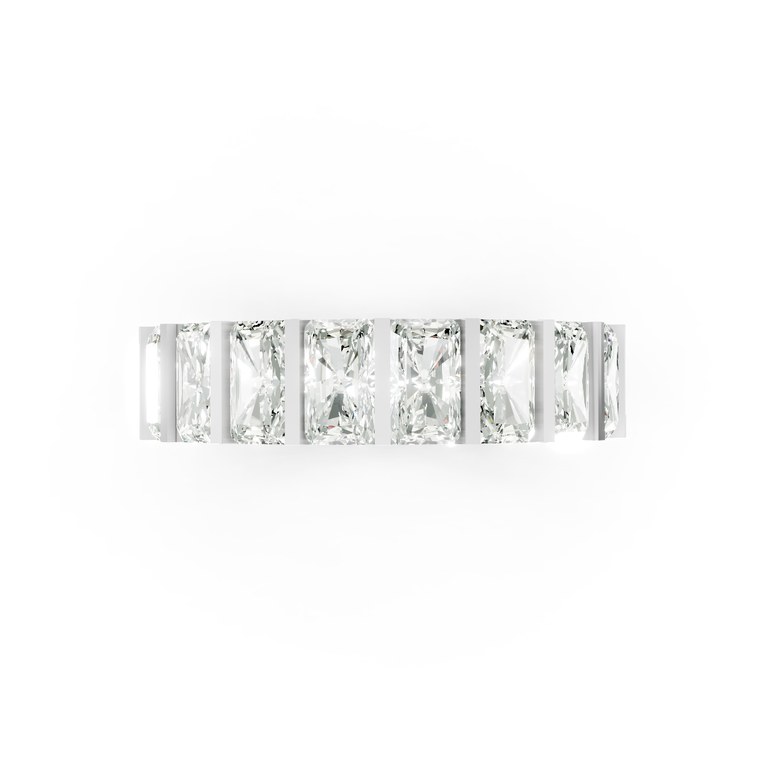 Bar Setting Radiant Cut Diamond Eternity Band