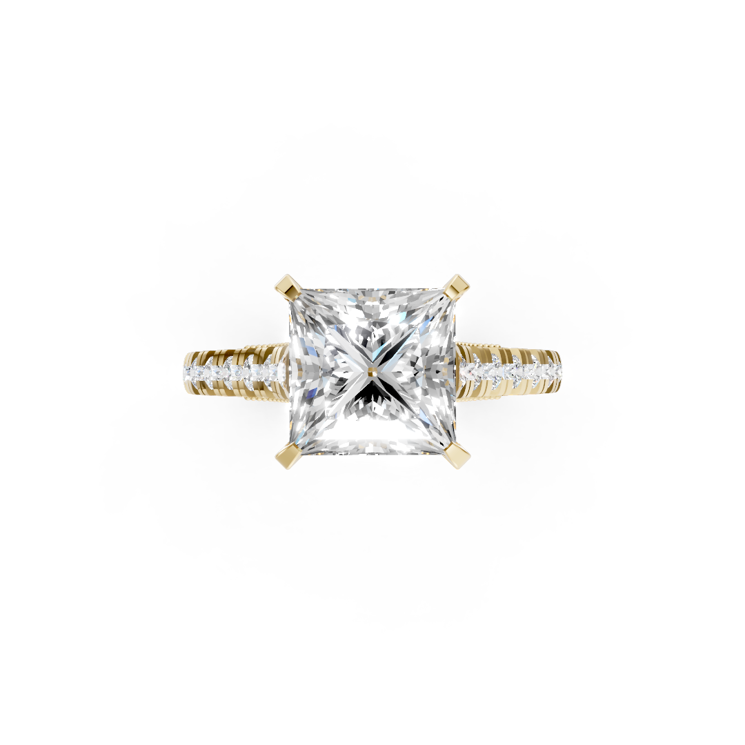 Princess Diamond Graduation Set Engagement Ring