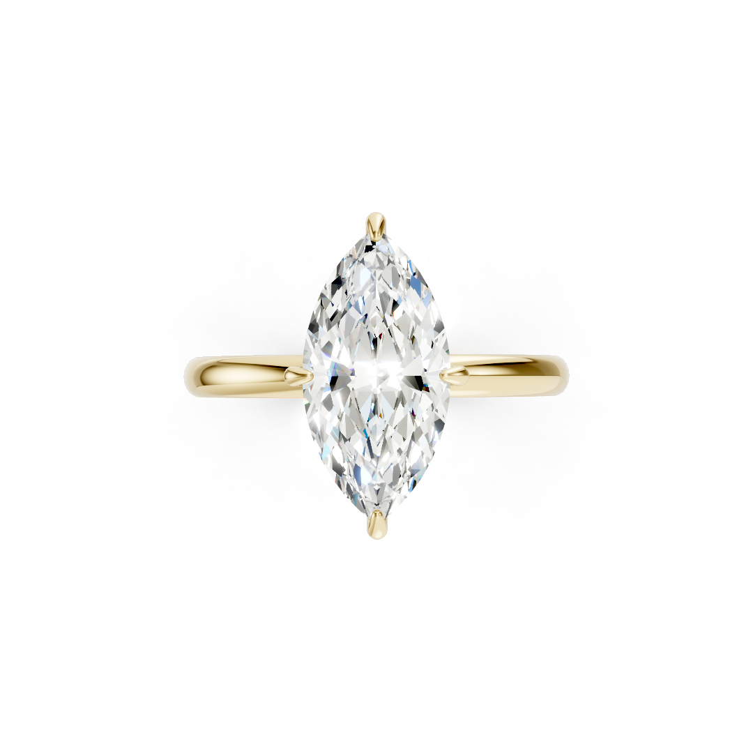 Marquise Solitaire Engagement Ring