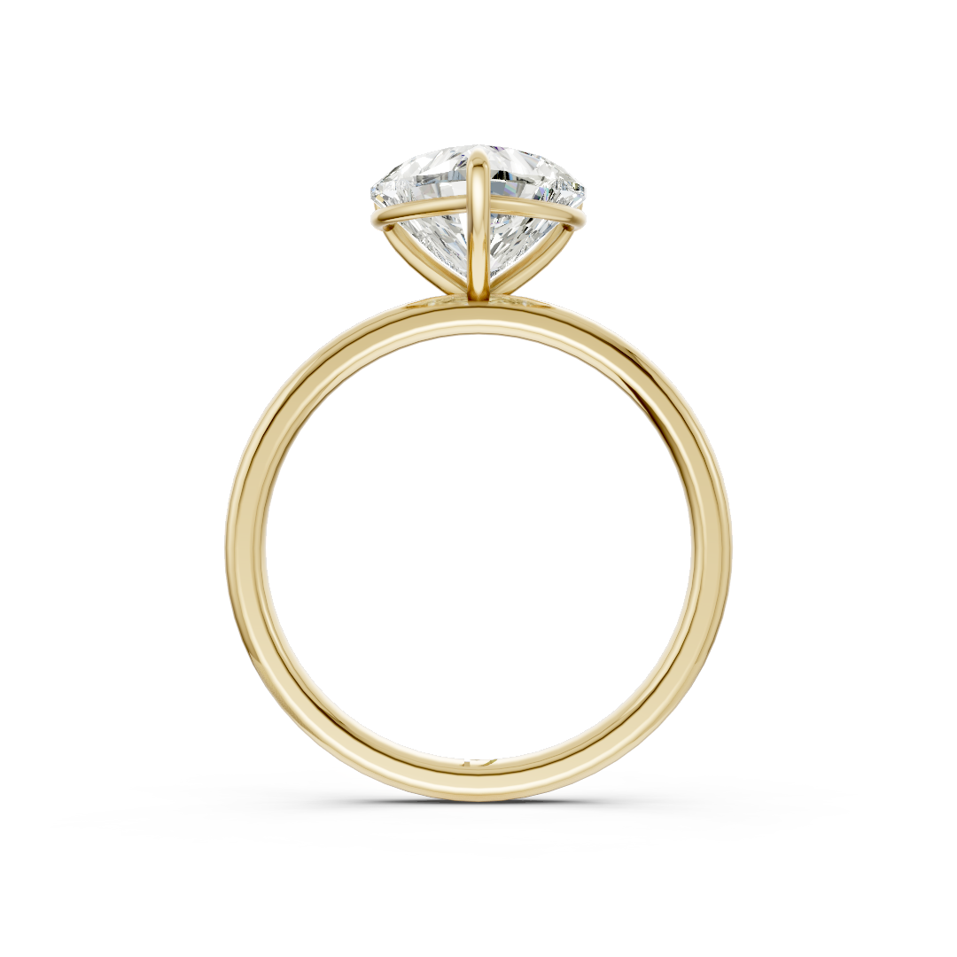 Heart Solitaire Engagement Ring