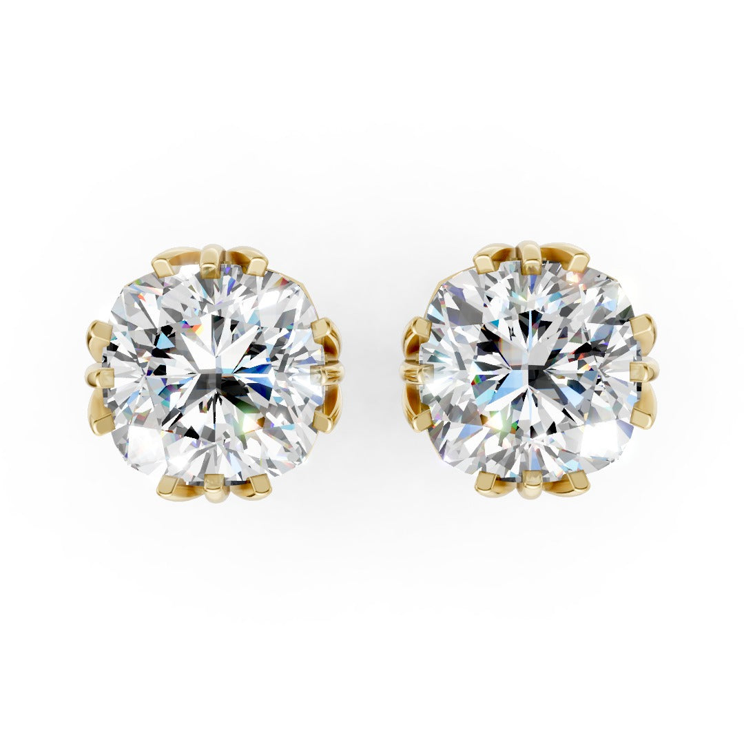 Cushion Brilliant Lab Grown Diamond Stud Earrings