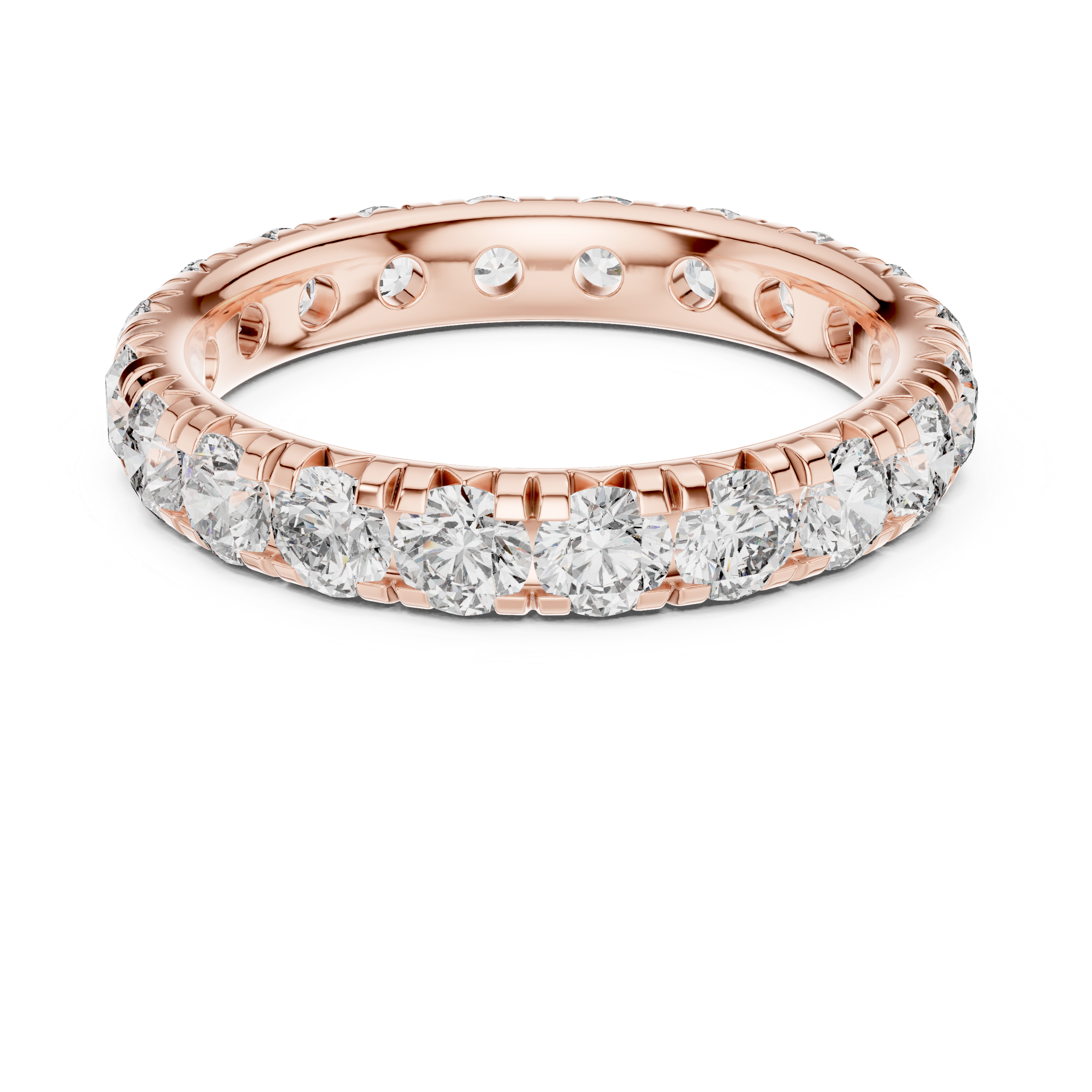 Round Diamond Micro U-Cut Band