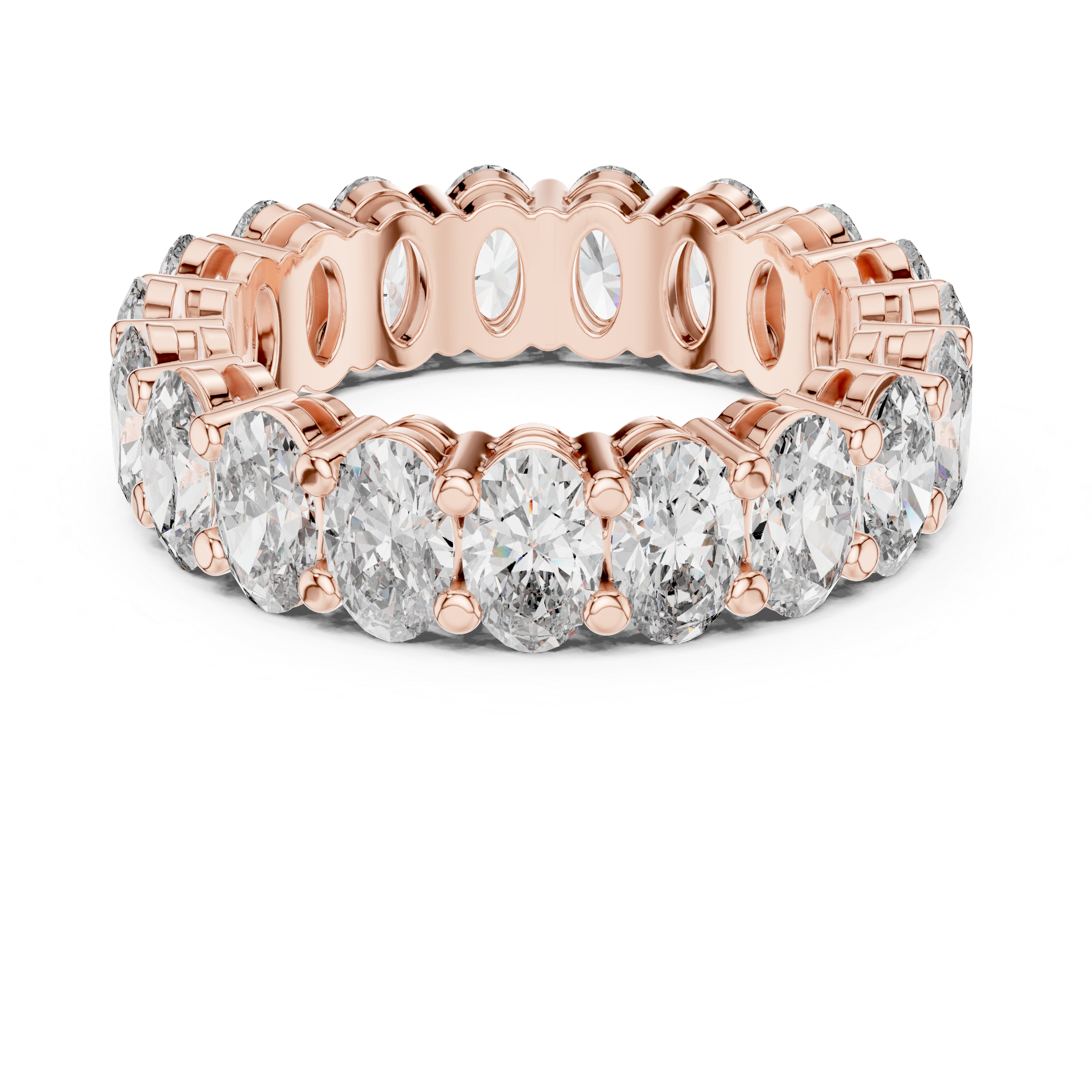 Oval Cut Diamond Full Circle Band