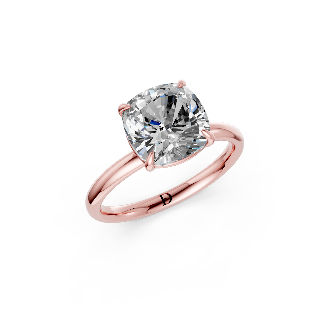 Cushion Solitaire Engagement Ring