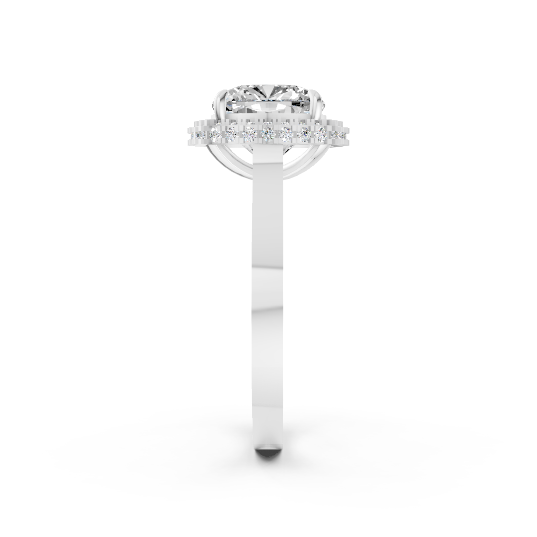 Cushion Diamond Double Halo Ring
