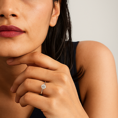 Round Cut Six Prong Ring