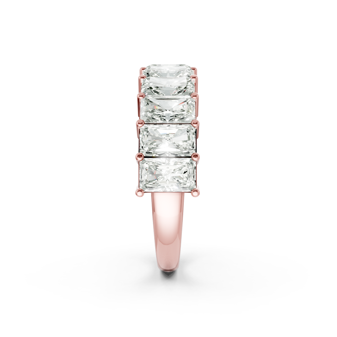 Radiant Diamond Half Eternity Band