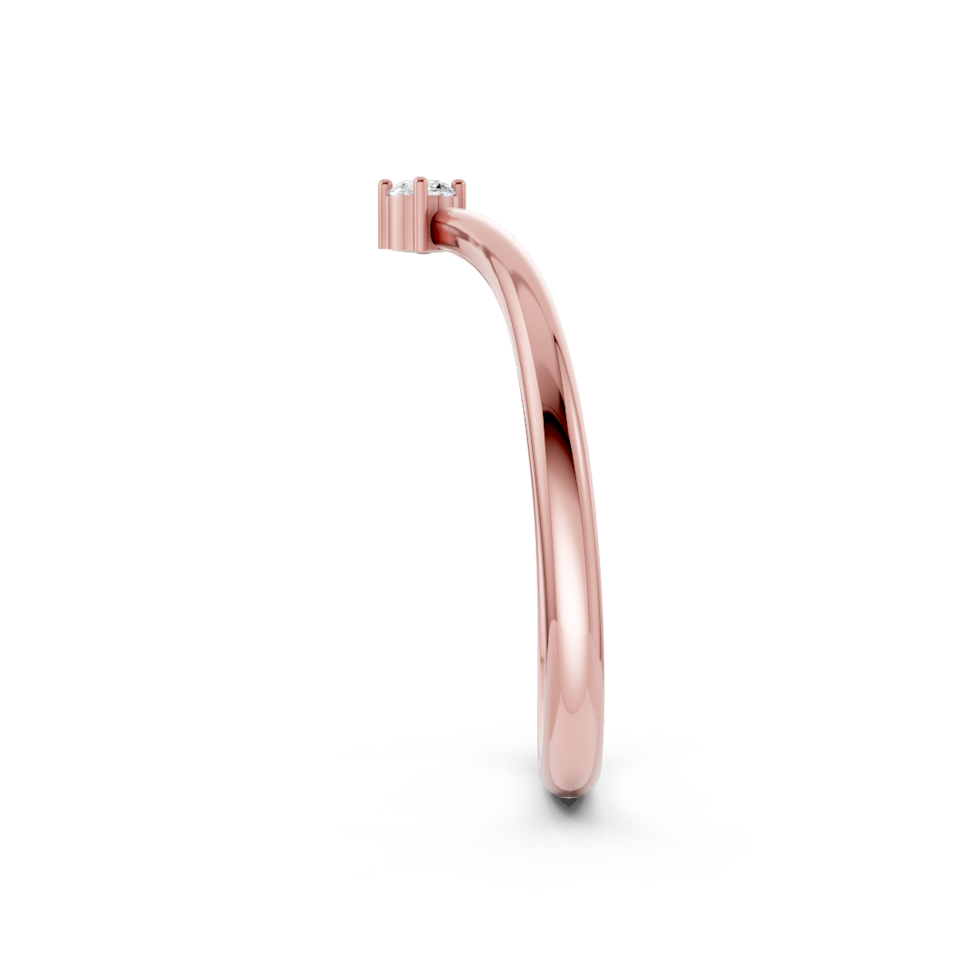 V Shape Round Curved Stacking Band