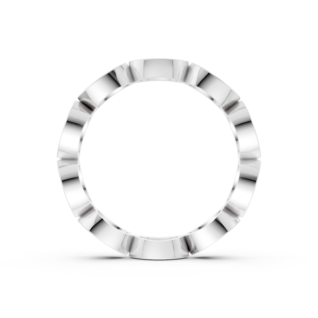 East West Marquise Bezel Set Full Eternity Band