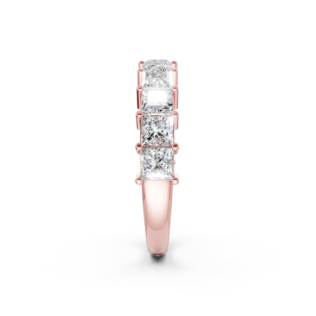 Princess Diamond Half Eternity Band