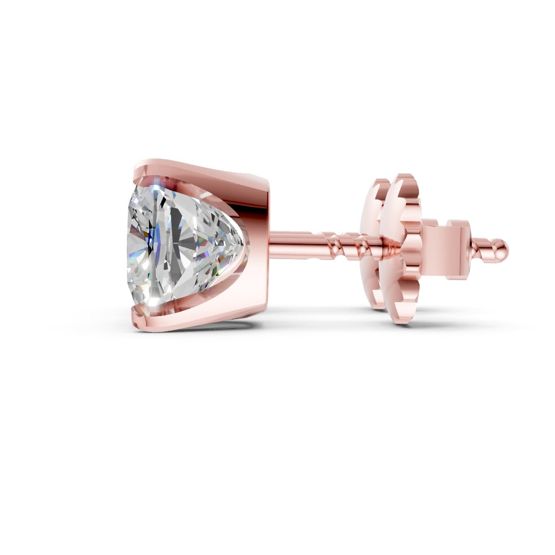 Cushion Cut Diamond Stud Earrings