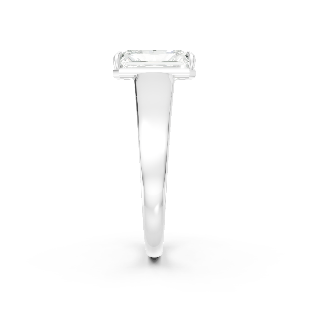 Radiant Diamond Tapered Band Ring