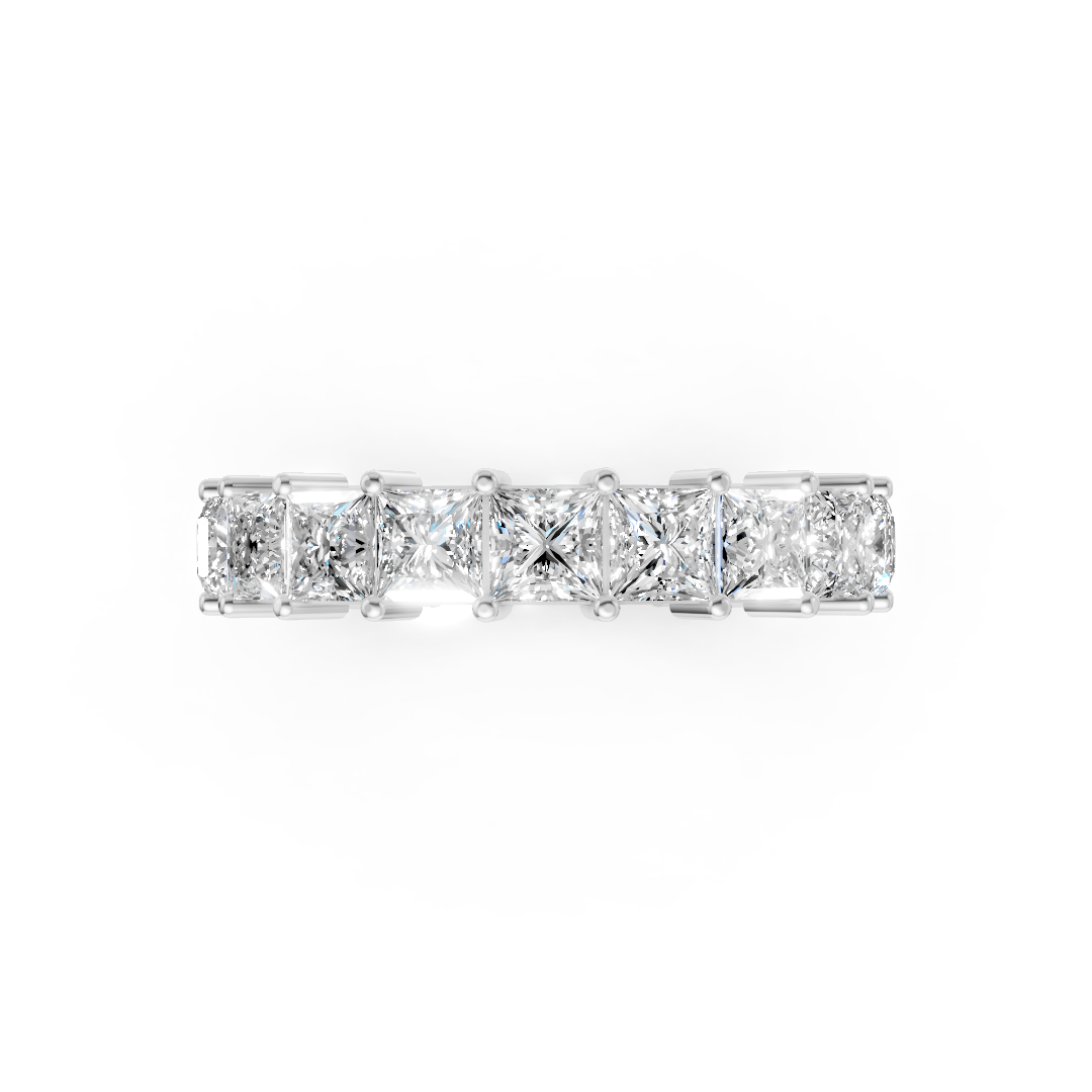 Princess Cut Diamond Eternity Band