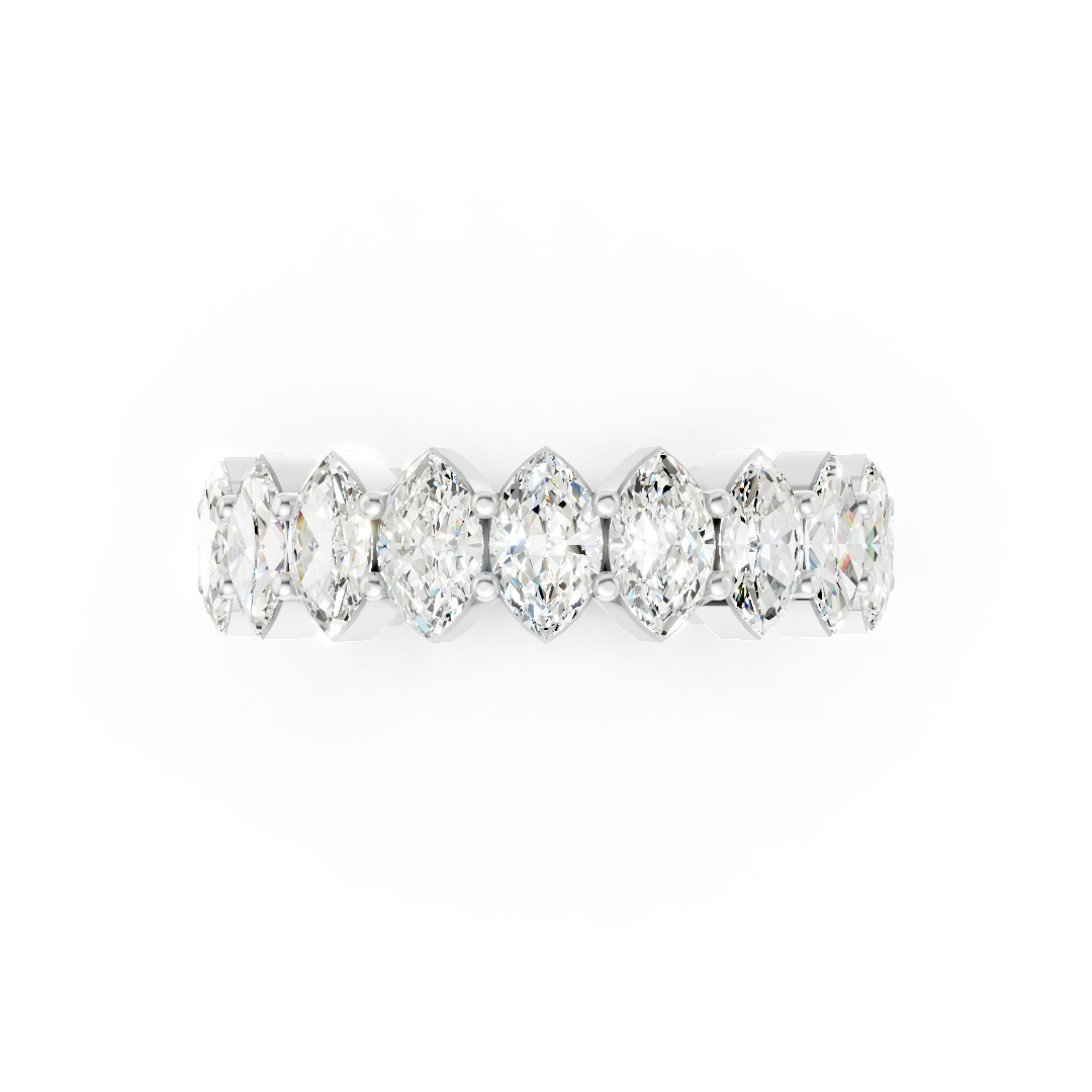 Marquise Cut Diamond Eternity Band
