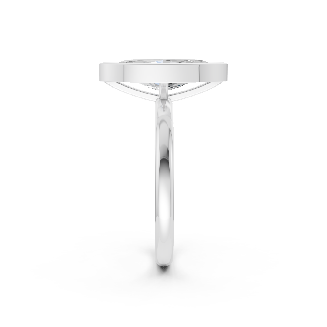 Marquise Solitaire Bezel Ring