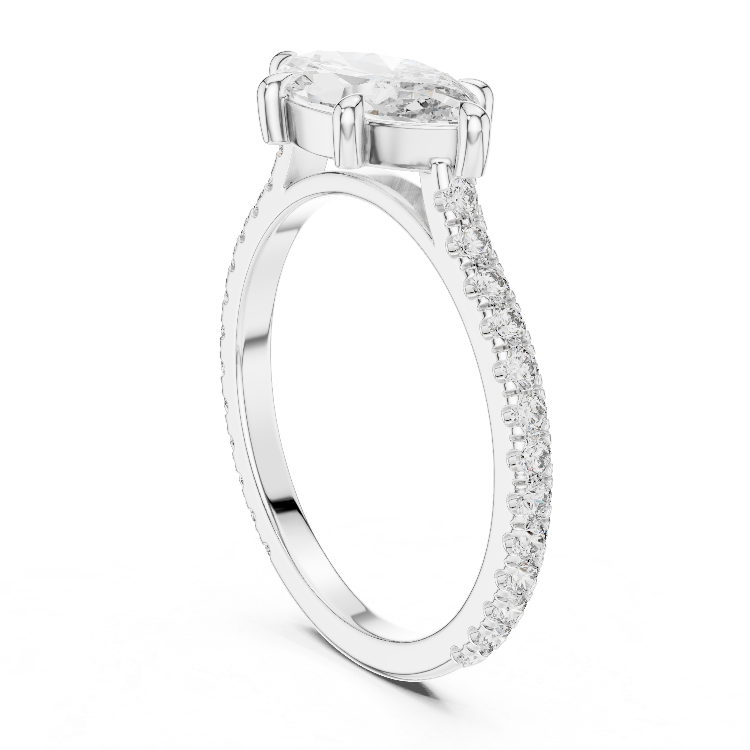 East-West Marquise Diamond Ring