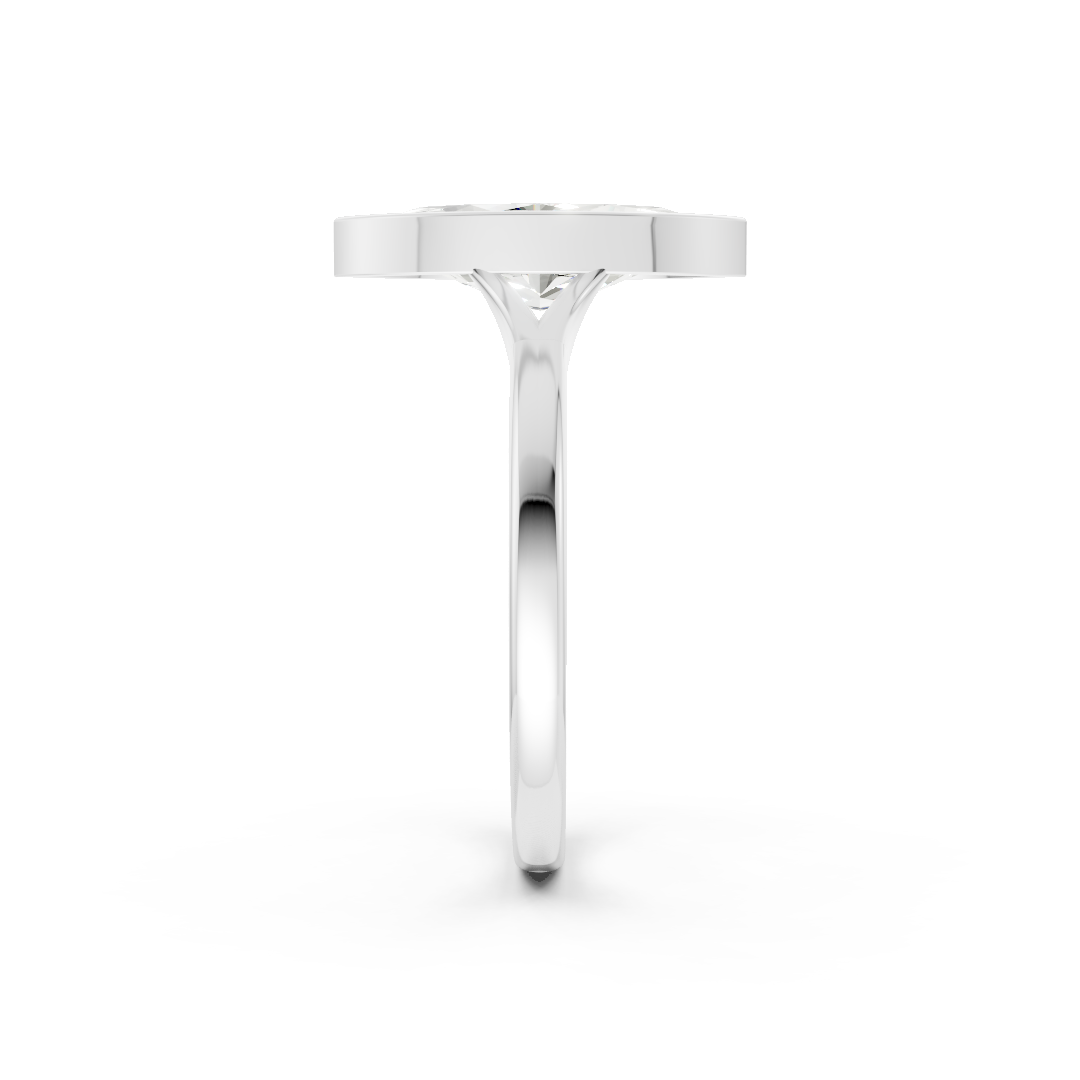 Marquise Bezel Cathedral Shank Ring