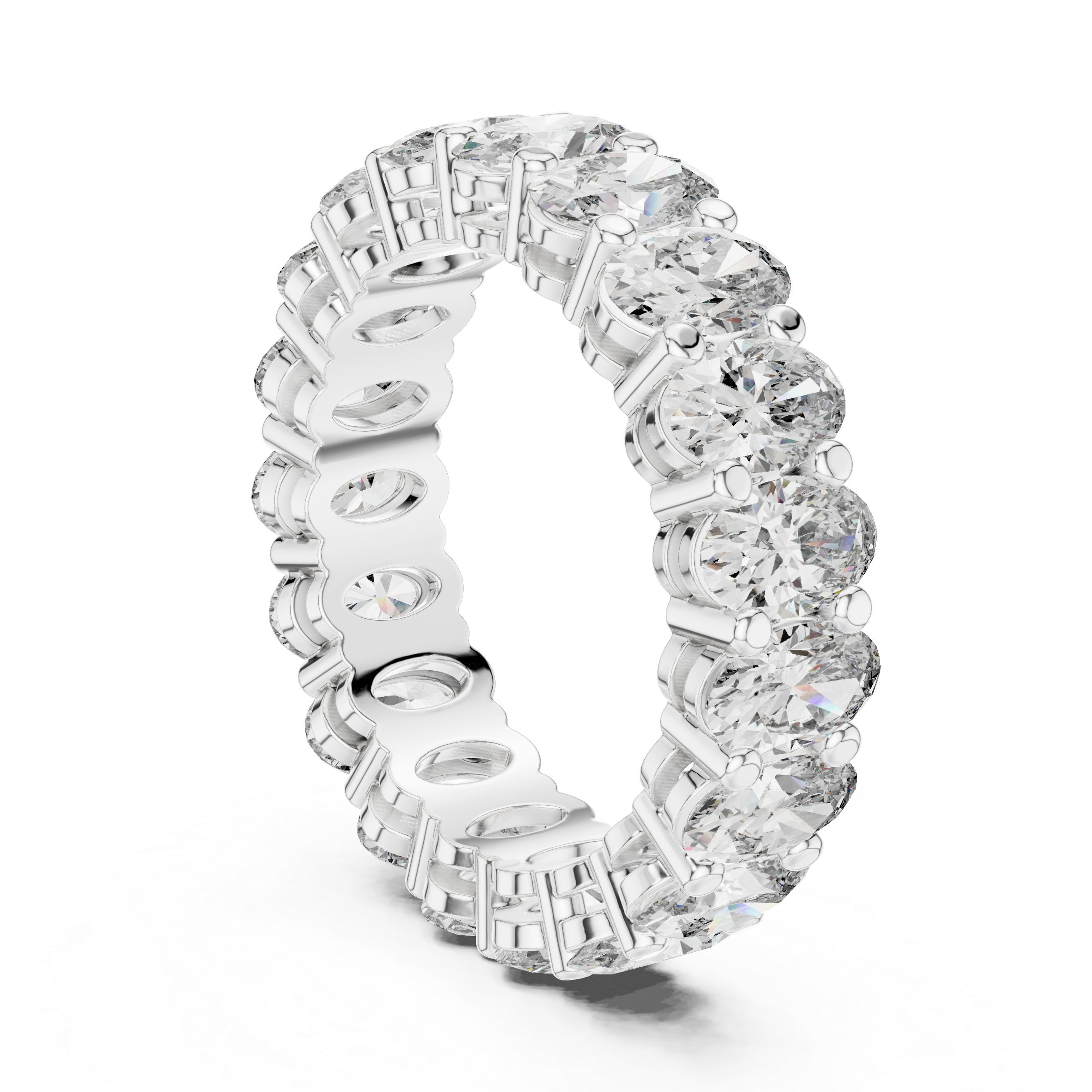 Oval Cut Diamond Full Circle Band